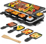 Raclette machine for 8 people